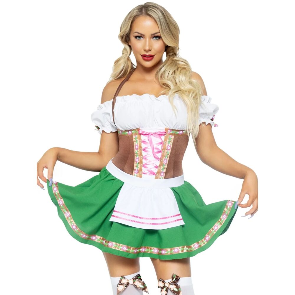 Leg Avenue Gretchen Oktoberfest Dirndl Costume 2PC Women’s Beer Girl Halloween